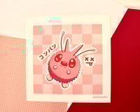 Image 3 of Pink Venonat Art Print 8x8