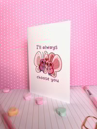 Image 9 of Butterfree Valentine Greeting Card With Pink Envelope 4x6