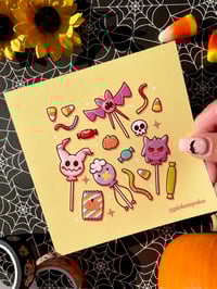 Image 2 of Halloween Poke Candy Print 4.5x4.5