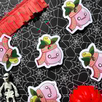 Image 3 of Ultra Glossy Pink Autumn Smoliv Halloween Sticker