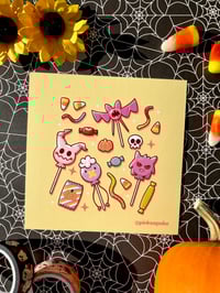 Image 3 of Halloween Poke Candy Print 4.5x4.5