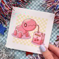 Image 6 of Pink Juicy Trapinch Mini Art Print 4.5x4.5