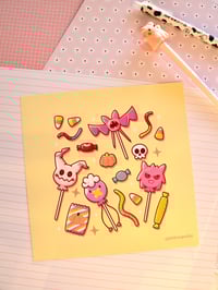 Image 1 of Poke Halloween Candy Art Print 8x8