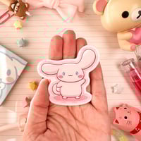 Image 1 of Ultra Glossy Pink Cinnamoroll Dog Sticker