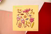 Image 3 of Poke Halloween Candy Art Print 8x8