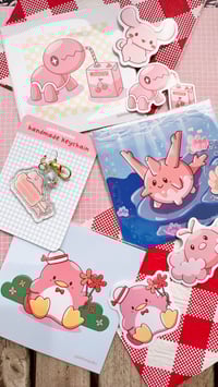 Image 8 of Pink Juicy Trapinch Mini Art Print 4.5x4.5