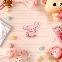 Image 3 of Ultra Glossy Pink Cinnamoroll Dog Sticker