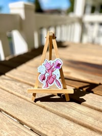 Image 3 of Holographic Pink Scizor Vinyl Sticker