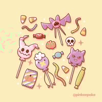 Image 7 of Halloween Poke Candy Print 4.5x4.5
