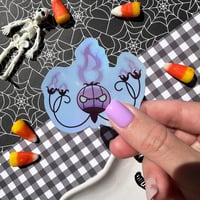 Image 4 of Holographic Pink Chandelure Vinyl Sticker