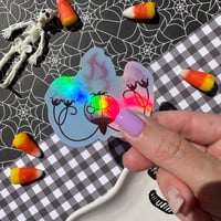 Image 5 of Holographic Pink Chandelure Vinyl Sticker
