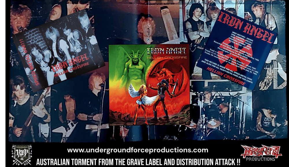 IRON ANGEL - Hellish Crossfire CD Includes LIVE TRACKS as a BONUS !!