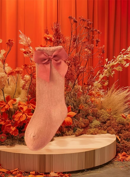 Image of Bow Socks Orange