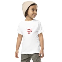 Image 2 of Autism Awareness T-Shirt for Kids - Embroidered White Shirt - Can't Touch Me Design