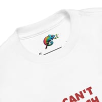 Image 4 of Autism Awareness T-Shirt for Kids - Embroidered White Shirt - Can't Touch Me Design