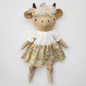 Image of Highland Cow Doll Sewing Pattern and Tutorial