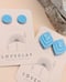 Image of Sky Blue Diamond Summer Statement Stud
