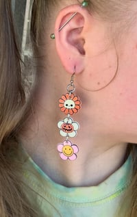 Image of Syd The Crafty Hippie Earrings🎃💜