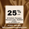 25% Holidttic Therapy Discount