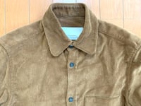 Image 2 of S.E.H Kelly made in England corduroy spread collar shirt, size S