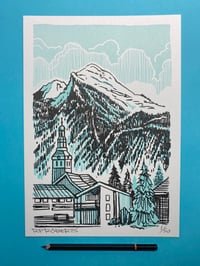 Image 1 of Morzine risograph print edition of 50