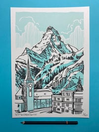 Image 1 of Zermatt risograph print edition of 50