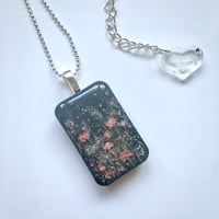 Image 1 of Grey Autumn Field Resin Pendant