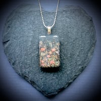 Image 2 of Grey Autumn Field Resin Pendant