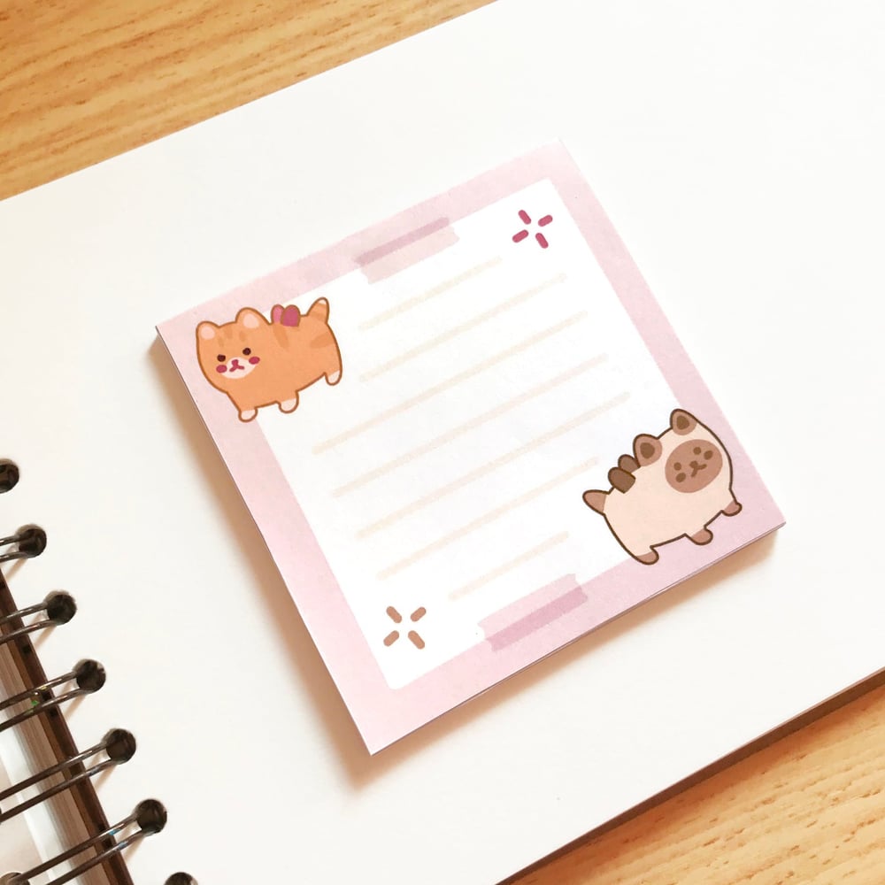 Image of Strawbean MemoPad Fairy Cats