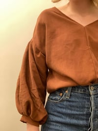 Image 3 of Tencel Drop Sleeve Blouse- Ready to Ship 