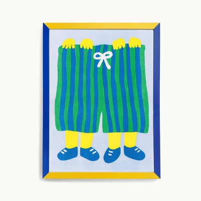 Image of 'HIDING IN THE PANTS'  ART PRINT