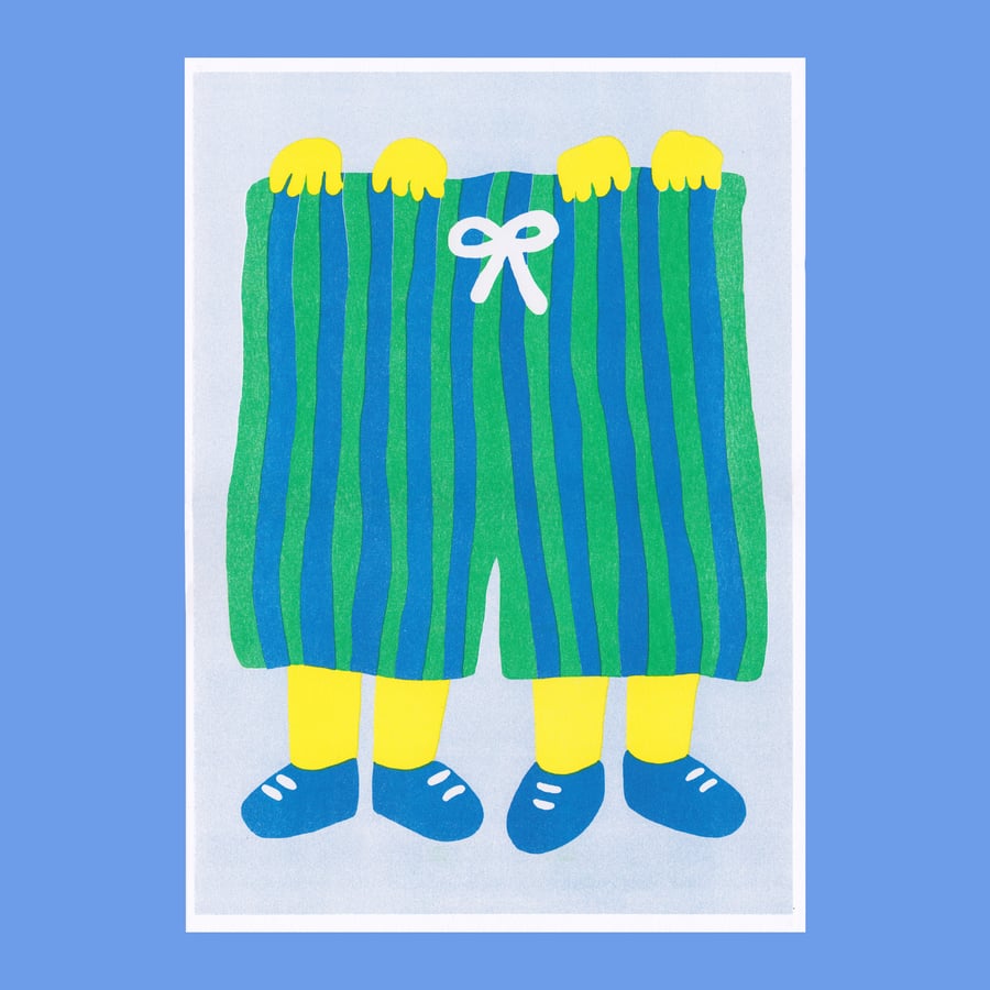 Image of 'HIDING IN THE PANTS'  ART PRINT