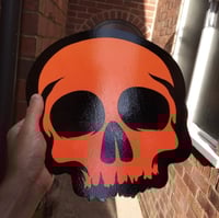 Image 2 of Wood Cut Neon Skull
