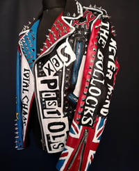 Image 4 of SEX PISTOLS CUSTOM PUNK BIKER JACKET