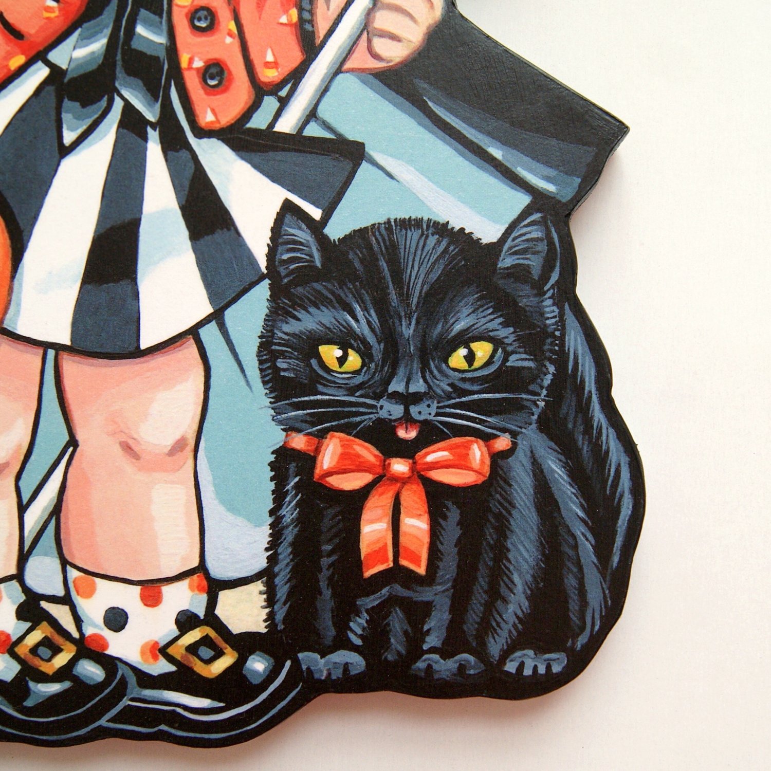 Image of Trick or Treat Witch plaque 