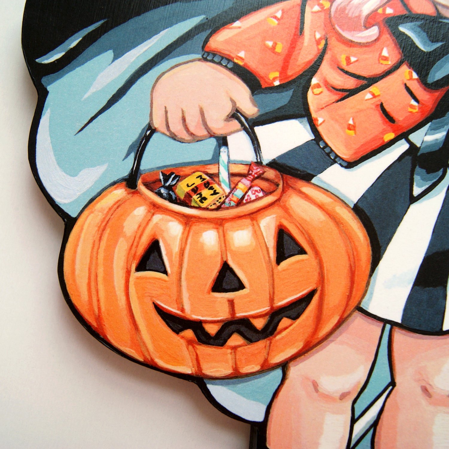 Image of Trick or Treat Witch plaque 
