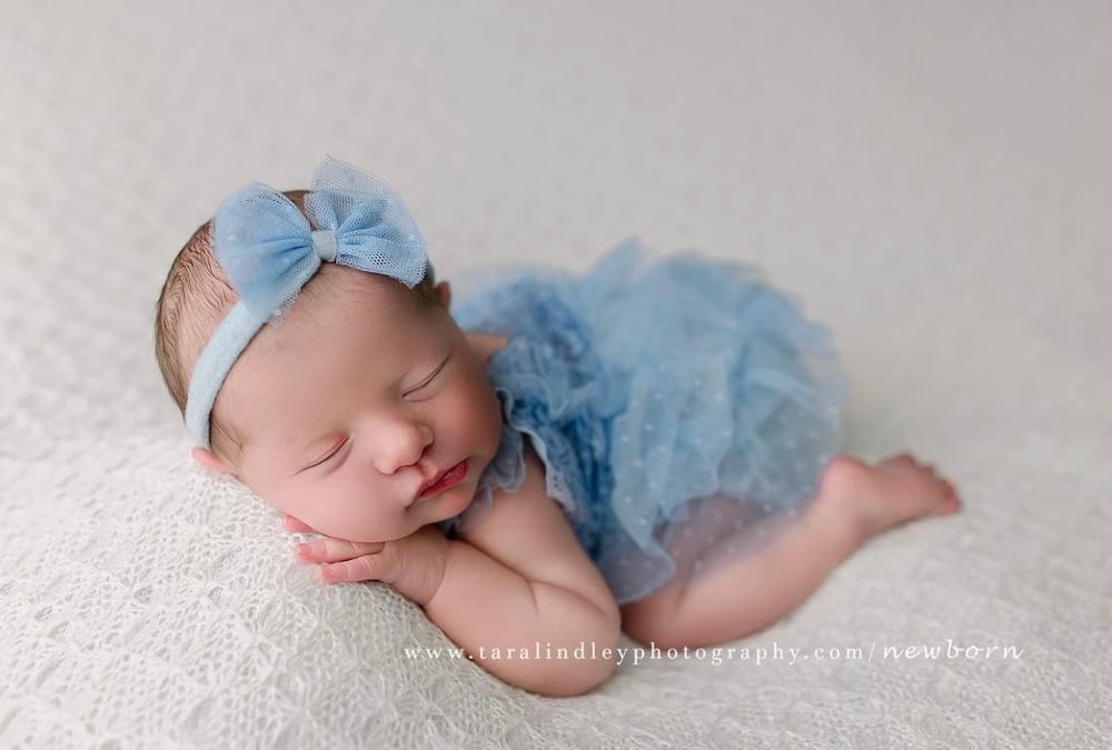 Image of Matilda newborn romper/headband set