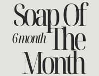 6 Month Soap Of The Month Subscription 