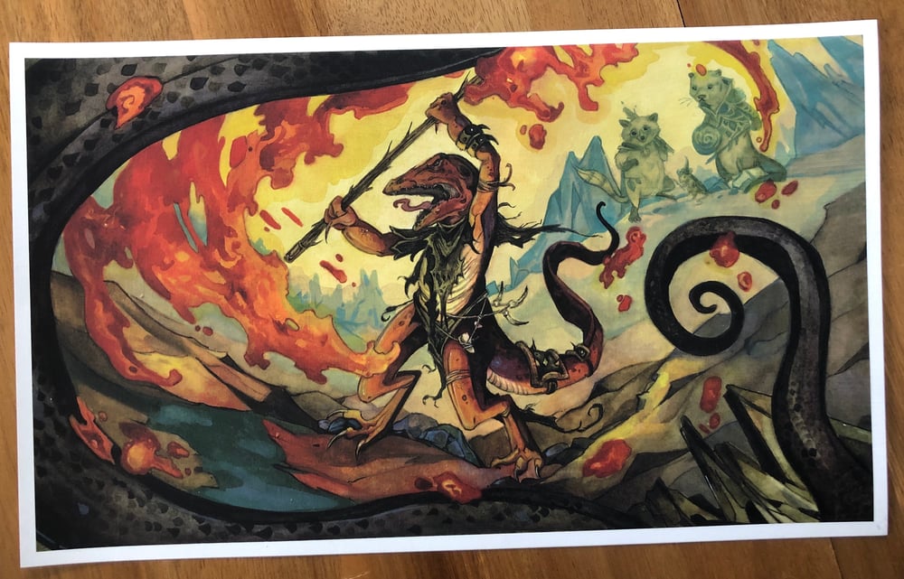 Image of Valley Flamecaller MTG Print