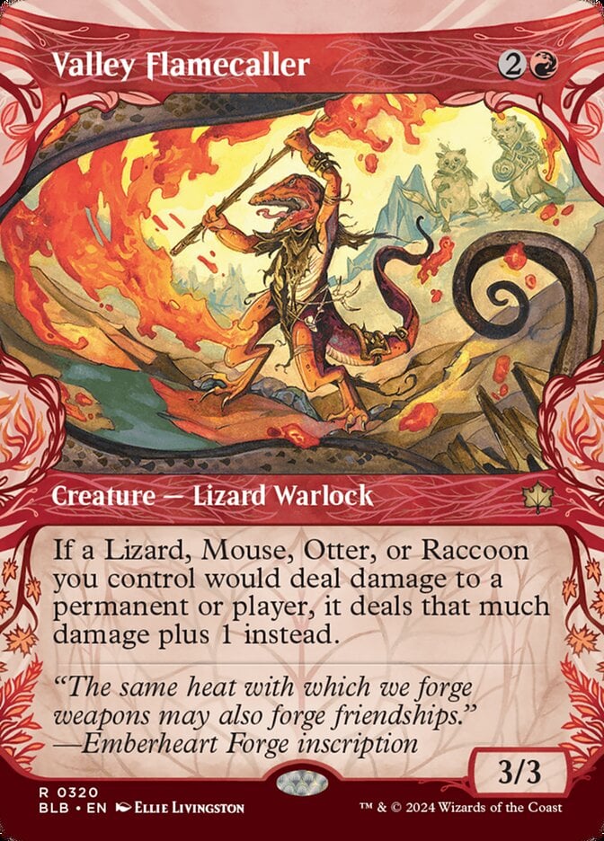 Image of Valley Flamecaller MTG Print