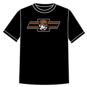 Image of BROWN CHEVY FELIX BLACK TSHIRT
