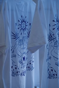 Image 3 of T-SHIRT BLANC/BLEU