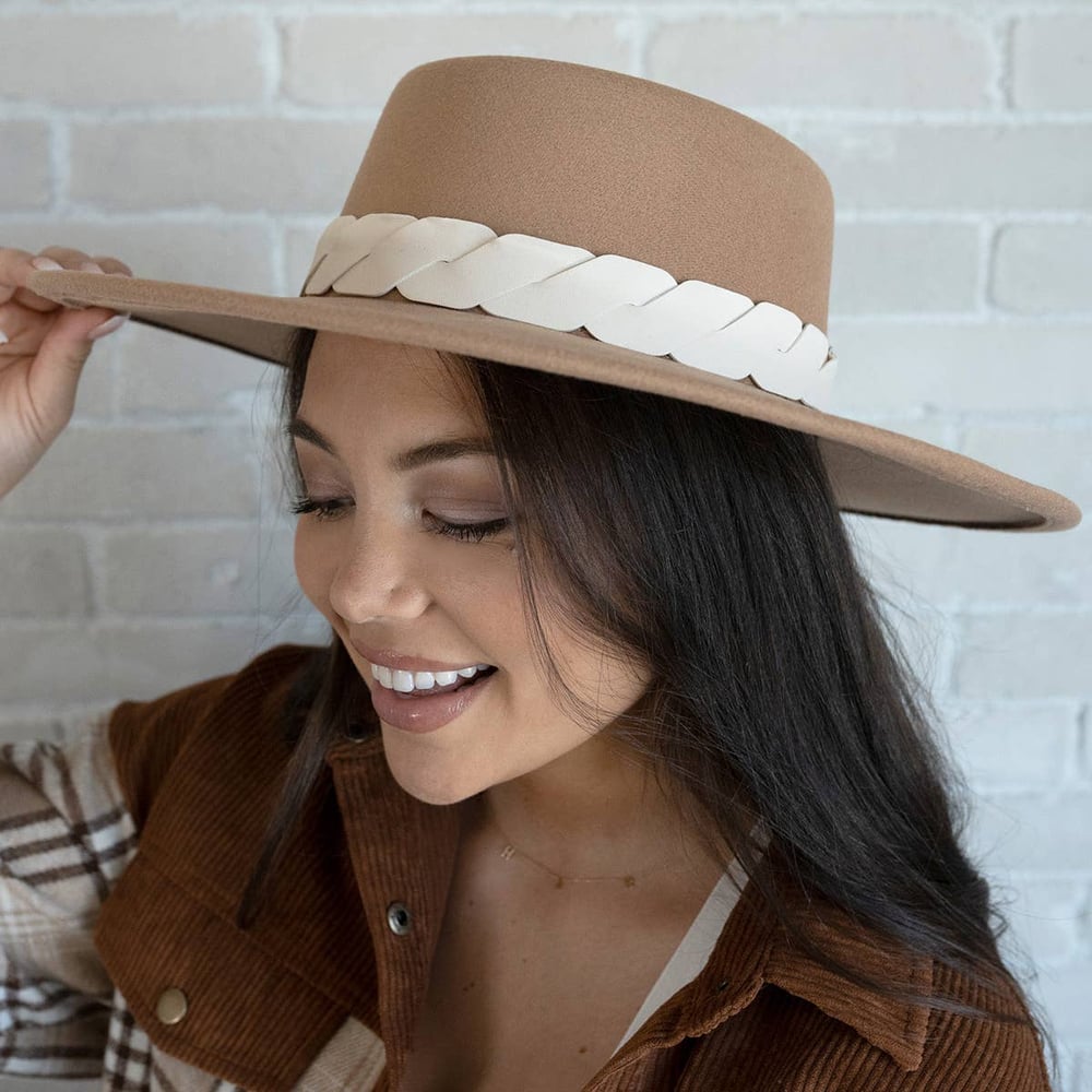 Image of Ramsey Wide Cut-Out Trim Fedora