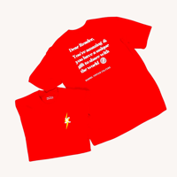 Image 1 of ⚡️JC⚡️Red “Positive Impact” Tee