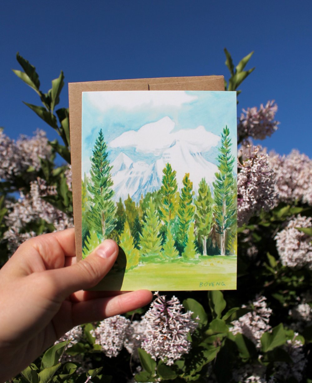 Image of Rainbow Peak Greeting Card