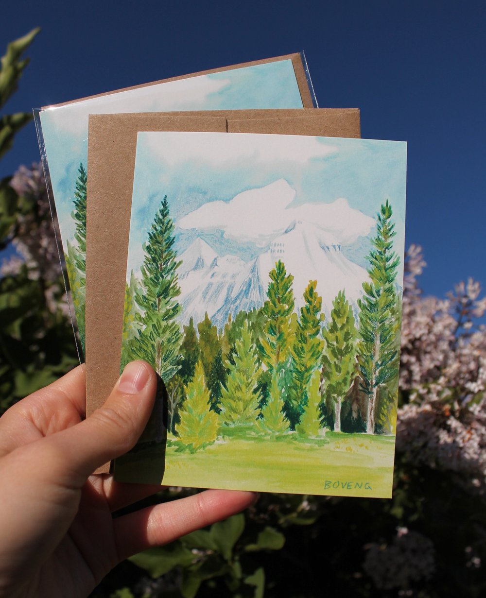 Image of Rainbow Peak Greeting Card