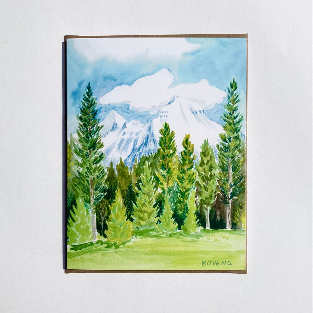 Image of Rainbow Peak Greeting Card