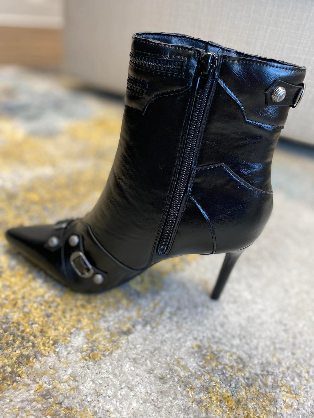 "Boss Babe" Black Bootie