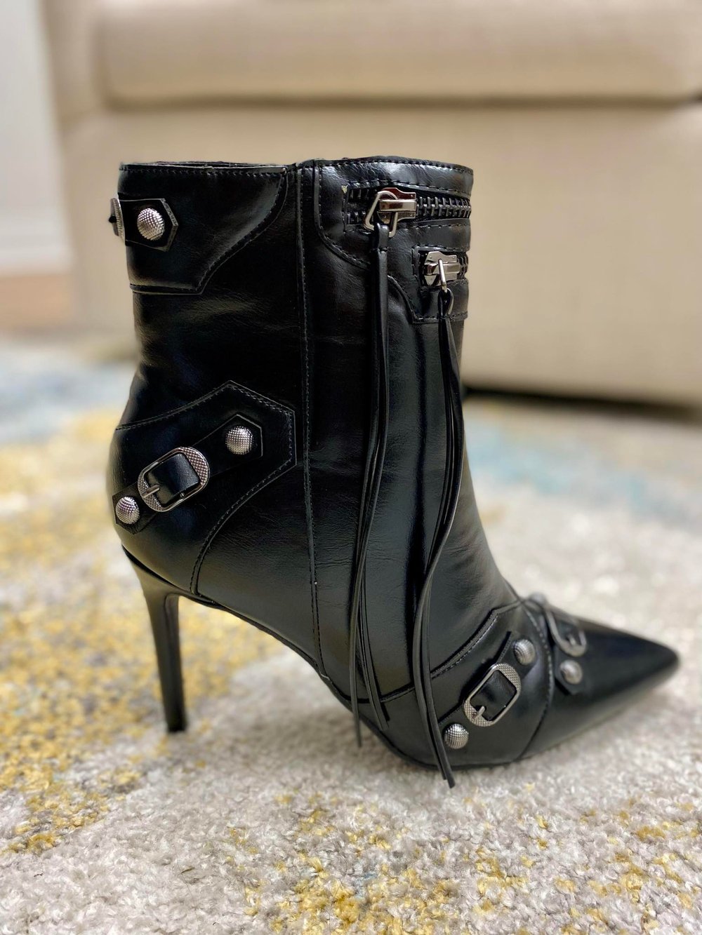 "Boss Babe" Black Bootie