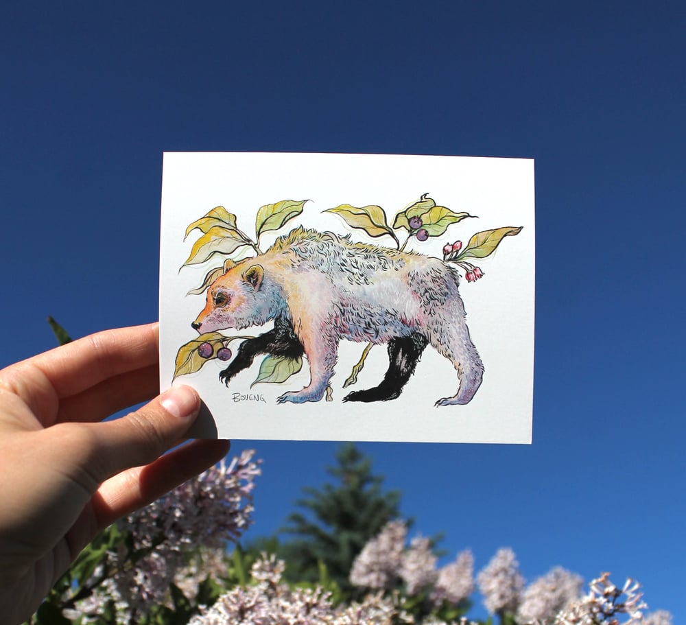 Image of Hucklebear Greeting Card